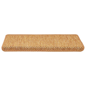 Tappeti Autoadesivi Scale Aspetto Sisal 15pz 65x25 cm Arancione cod mxl 73650
