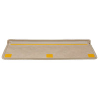 vidaXL Tappeti Autoadesivi Scale Aspetto Sisal 15 pz 65x21x4 cm Sabbia