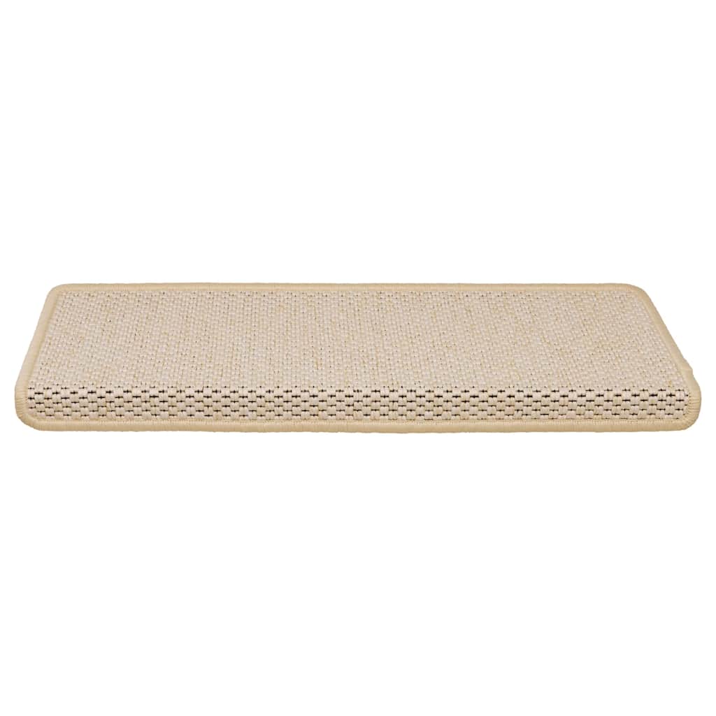 Tappeti Autoadesivi Scale Aspetto Sisal 15 pz 65x21x4 cm Berber 326893