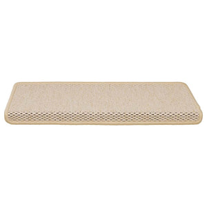 Tappeti Autoadesivi Scale Aspetto Sisal 15 pz 65x21x4 cm Berber 326893