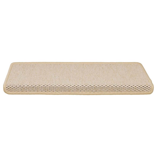 Tappeti Autoadesivi Scale Aspetto Sisal 15 pz 65x21x4 cm Berber 326893