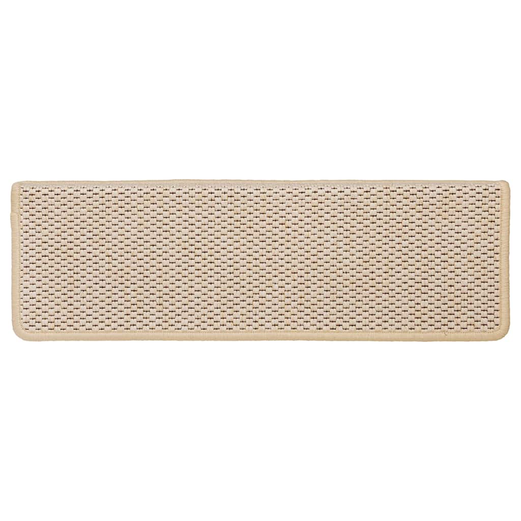 Tappeti Autoadesivi Scale Aspetto Sisal 15 pz 65x21x4 cm Berber 326893