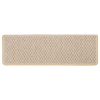 Tappeti Autoadesivi Scale Aspetto Sisal 15 pz 65x21x4 cm Berber 326893