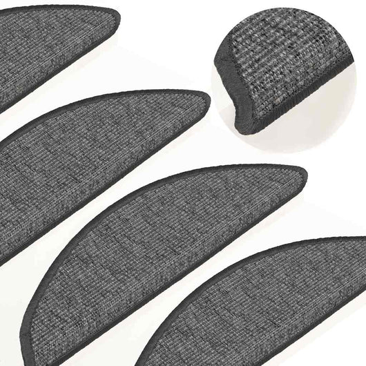 Tappeti Adesivi per Scale 15 pz 56x17x3 cm Beige e Grigio