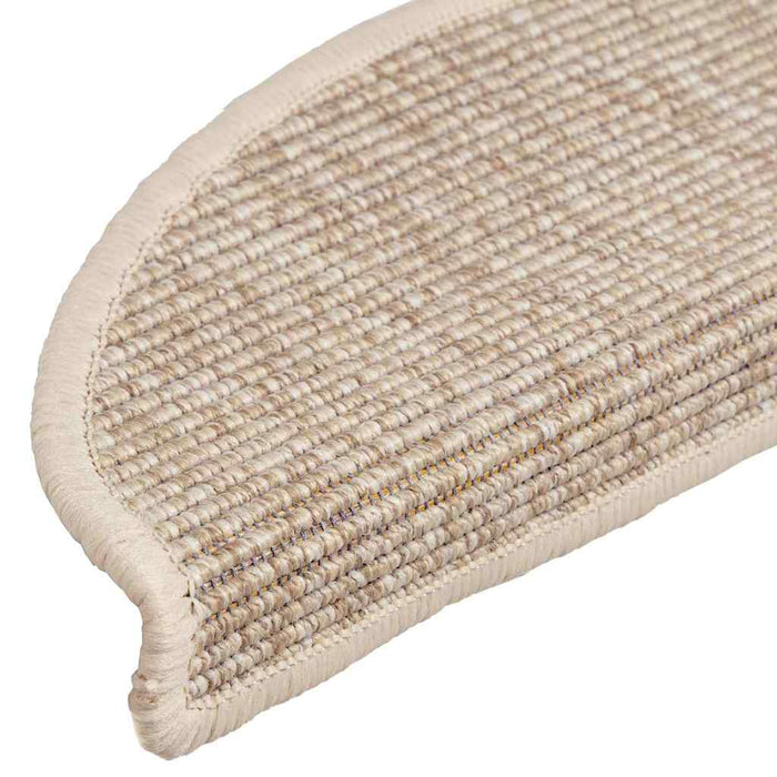 Tappeti Adesivi per Scale 15 pz 56x20 cm Beige Chiaro cod mxl 67491