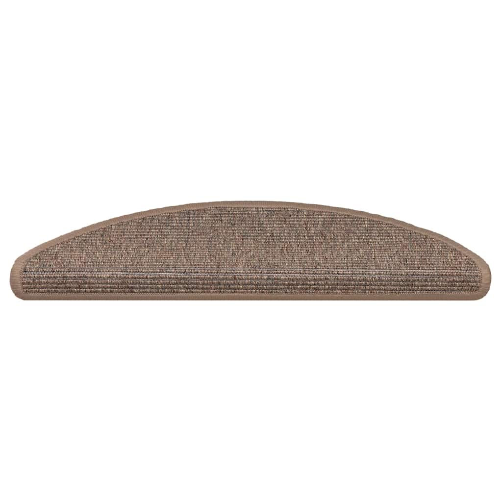 Tappeti Adesivi per Scale 15 pz 56x17x3 cm Nocciola