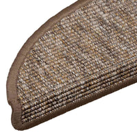 Tappeti Adesivi per Scale 15 pz 56x17x3 cm Nocciola