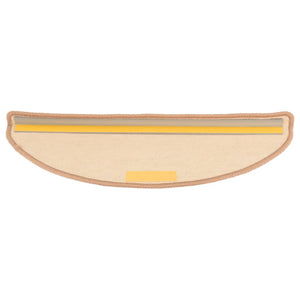 Tappetini per scale 15 pz 65x21x4 cm Marrone chiaro Semicircolari Grandi 326904