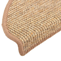 Tappetini Autoadesivi per Scale 15 pz Marrone Chiaro 65x25 cm cod mxl 73084