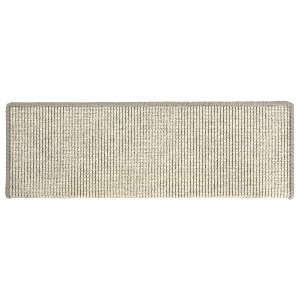 Tappetini Autoadesivi per Scale 15 pz Argento 65x21x4 cm