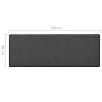 Tappeto Corsia Antracite 80x250 cm cod mxl 64648