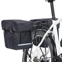Borsa Doppia Bicicletta Impermeabile per Portapacchi 35 L Nero 93250