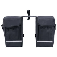 Borsa Doppia Bicicletta Impermeabile per Portapacchi 35 L Nero 93251