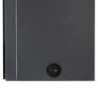 Armadietto Bagno con Specchio e LED-Mobile bagno con specchio Grigio 50x14x60 cm