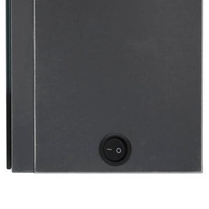 Armadietto Bagno con Specchio e LED-Mobile bagno con specchio Grigio 50x14x60 cm