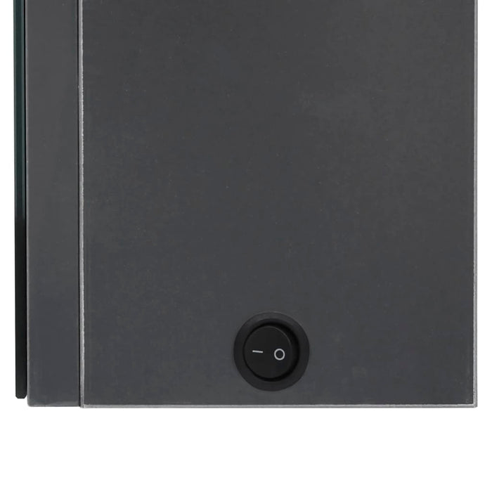 Armadietto Bagno con Specchio e LED-Mobile bagno con specchio Grigio 50x14x60 cm