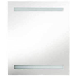 Armadietto Bagno con Specchio e LED Rovere 50x14x60 cm cod mxl 70253