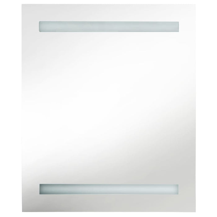 Armadietto Bagno con Specchio e LED Antracite 50x14x60 cm 326487