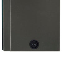 Armadietto Bagno con Specchio e LED-Mobile bagno con specchio Antracite 50x14x60 cm