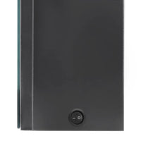 Armadietto Bagno con Specchio e LED-Mobile bagno con specchio Grigio 50x13x70 cm 493098