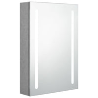 Mobile da bagno specchio LED 50 x 13 x 70 cm grigio 02_0006604