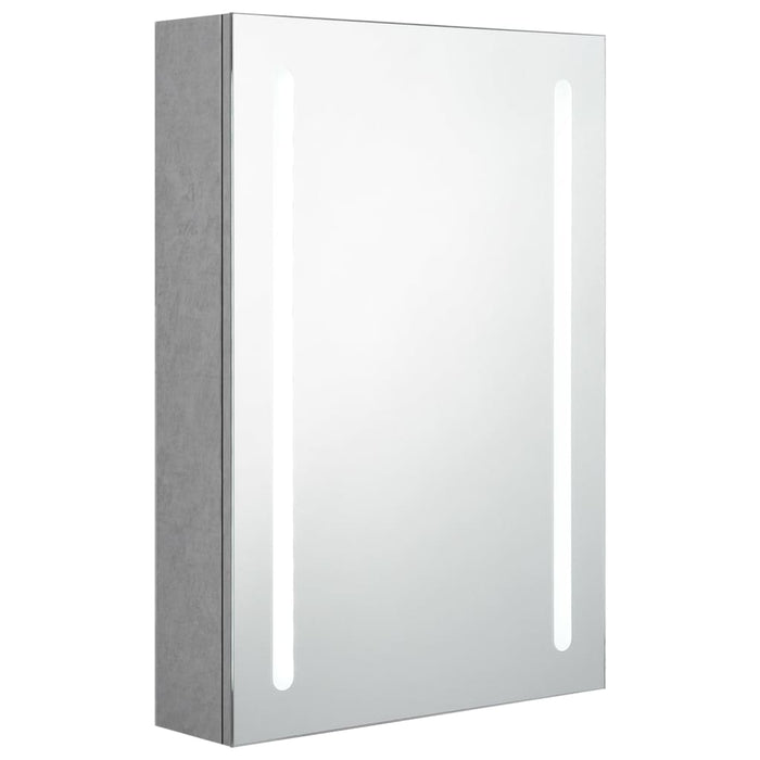 Mobile da bagno specchio LED 50 x 13 x 70 cm grigio 02_0006604