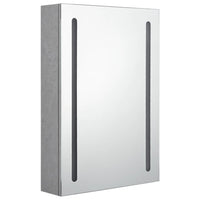 Mobile da bagno specchio LED 50 x 13 x 70 cm grigio 02_0006604