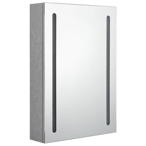 Mobile da bagno specchio LED 50 x 13 x 70 cm grigio 02_0006604