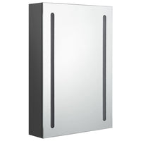 Mobile da bagno specchio LED 50 x 13 x 70 cm MDF grigio 02_0006596