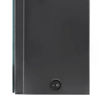 Armadietto Bagno con Specchio e LED-Mobile bagno con specchio Grigio 50x13x70 cm 547587