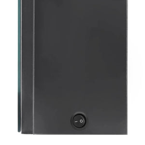 Armadietto Bagno con Specchio e LED-Mobile bagno con specchio Grigio 50x13x70 cm 547587