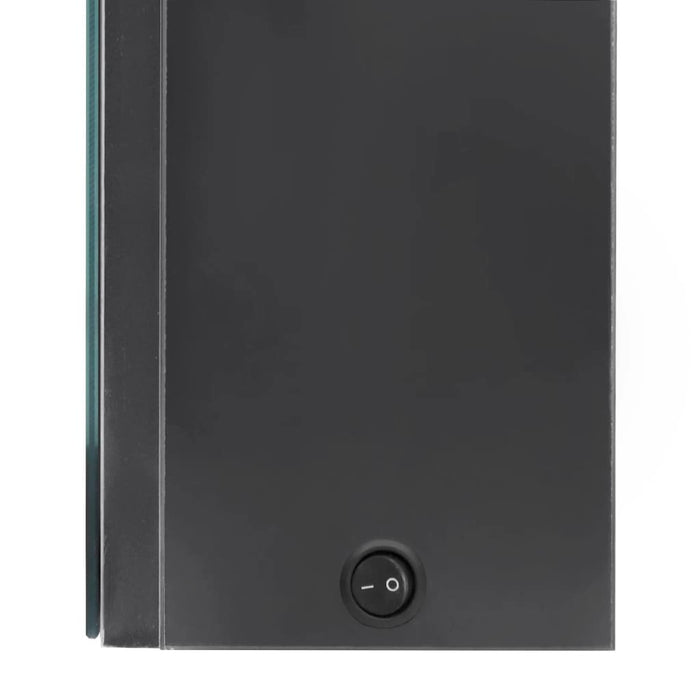 Armadietto Bagno con Specchio e LED-Mobile bagno con specchio Grigio 50x13x70 cm 547587