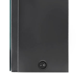 Armadietto Bagno con Specchio e LED-Mobile bagno con specchio Grigio 80x12x68 cm