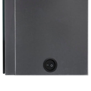 Mobile da bagno specchio lucido a LED 62 x 14 x 60 cm grigio 02_0006603