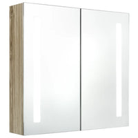 Mobile da bagno specchio LED 62 x 14 x 60 cm rovere 02_0006592