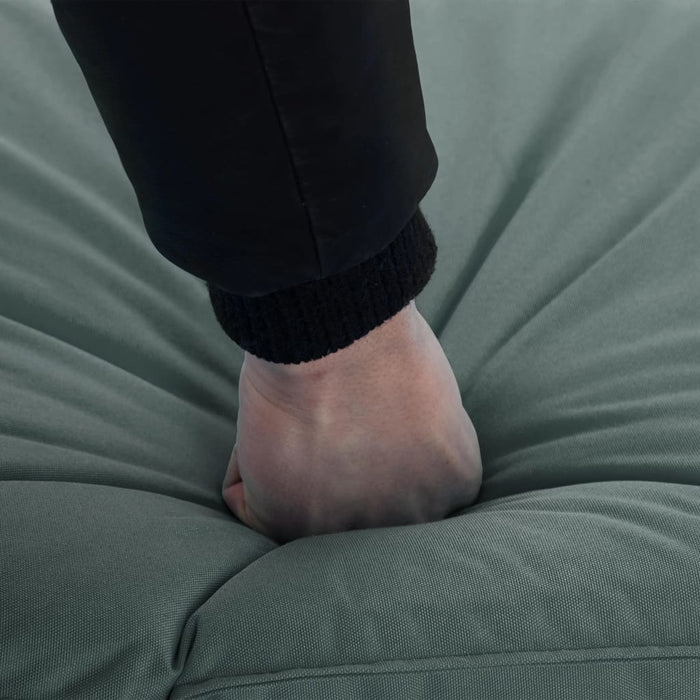 Lettino Prendisole Pieghevole in Tessuto Oxford Grigio 316045