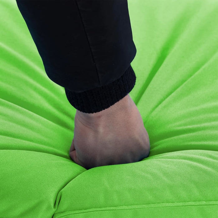 Lettino Prendisole Pieghevole in Tessuto Oxford Verde 316046