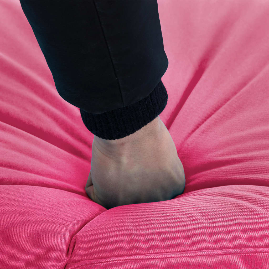 Lettino Prendisole Pieghevole in Tessuto Oxford Rosa 316047