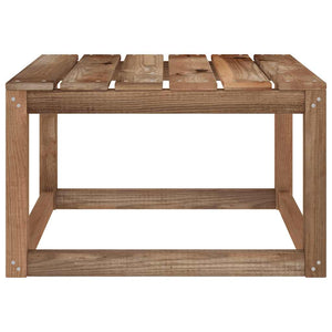 Set Salotto da Giardino 2pz Marrone in Legno di Pino Impregnato 316193