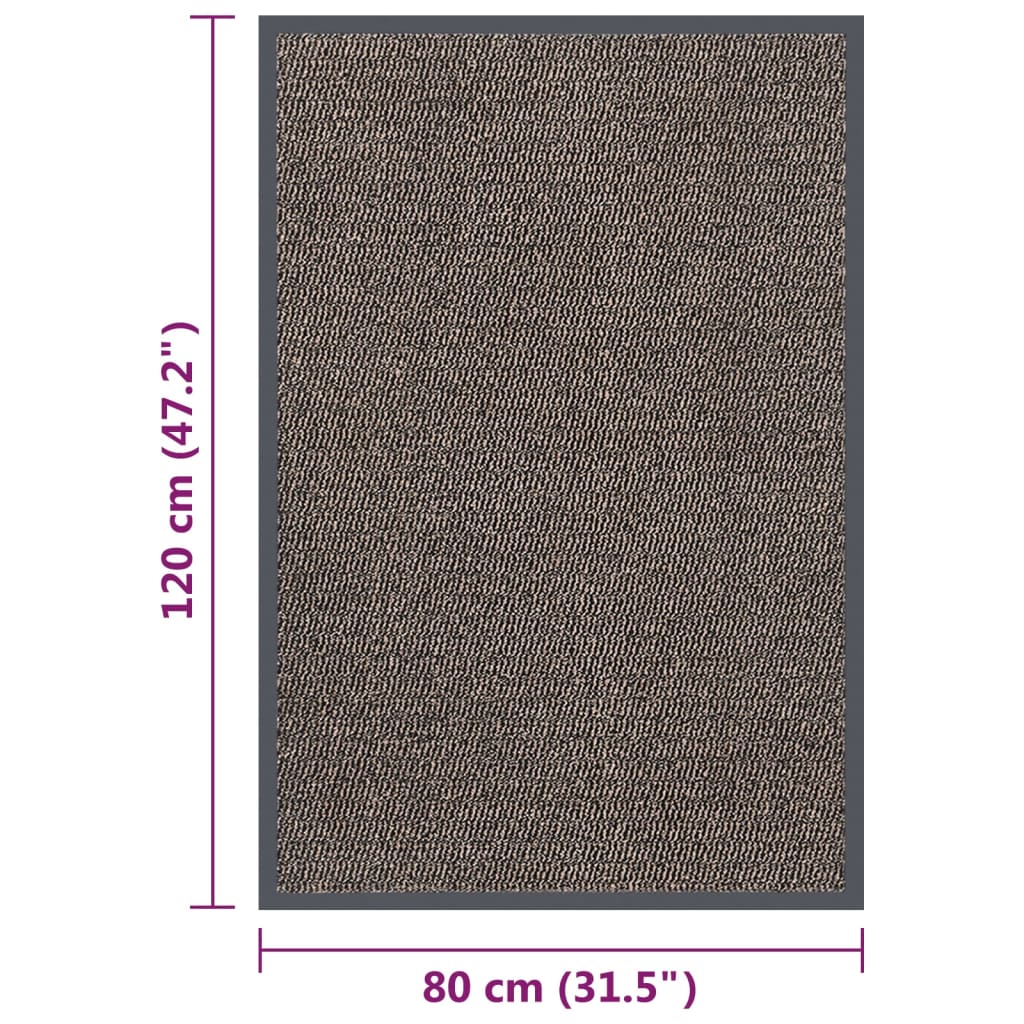 Zerbino Trapuntato 80x120 cm Marrone Scuro cod mxl 58773