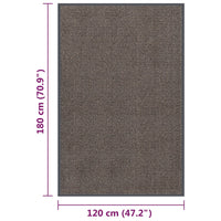 Zerbino Trapuntato 120x180 cm Marrone Scuro cod mxl 74715