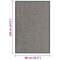 Zerbino Trapuntato 80x120 cm Marrone Chiaro 326947