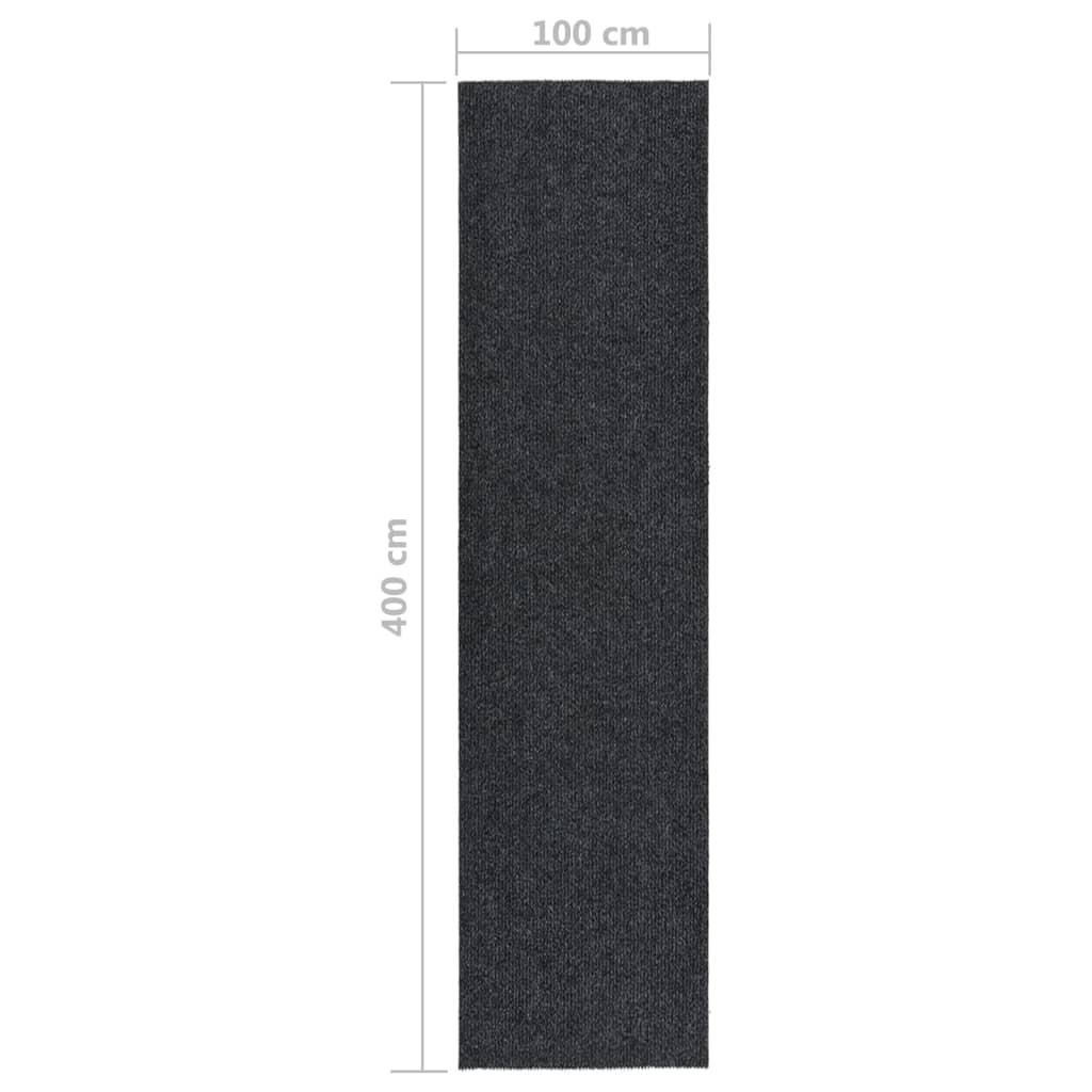 Tappeto Corsia Acchiappa Polvere 100x400 cm Antracite 327171