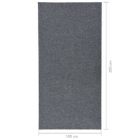 Tappeto Corsia Acchiappa Polvere 100x200 cm Grigio 327176