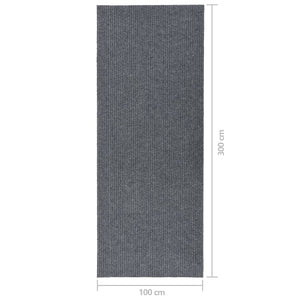 Tappeto Corsia Acchiappa Polvere 100x300 cm Grigio cod mxl 57829