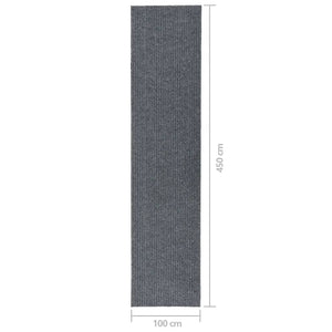 Tappeto Corsia Acchiappa Polvere 100x450 cm Grigio 327181