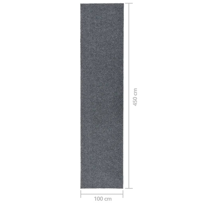 Tappeto Corsia Acchiappa Polvere 100x450 cm Grigio 327181