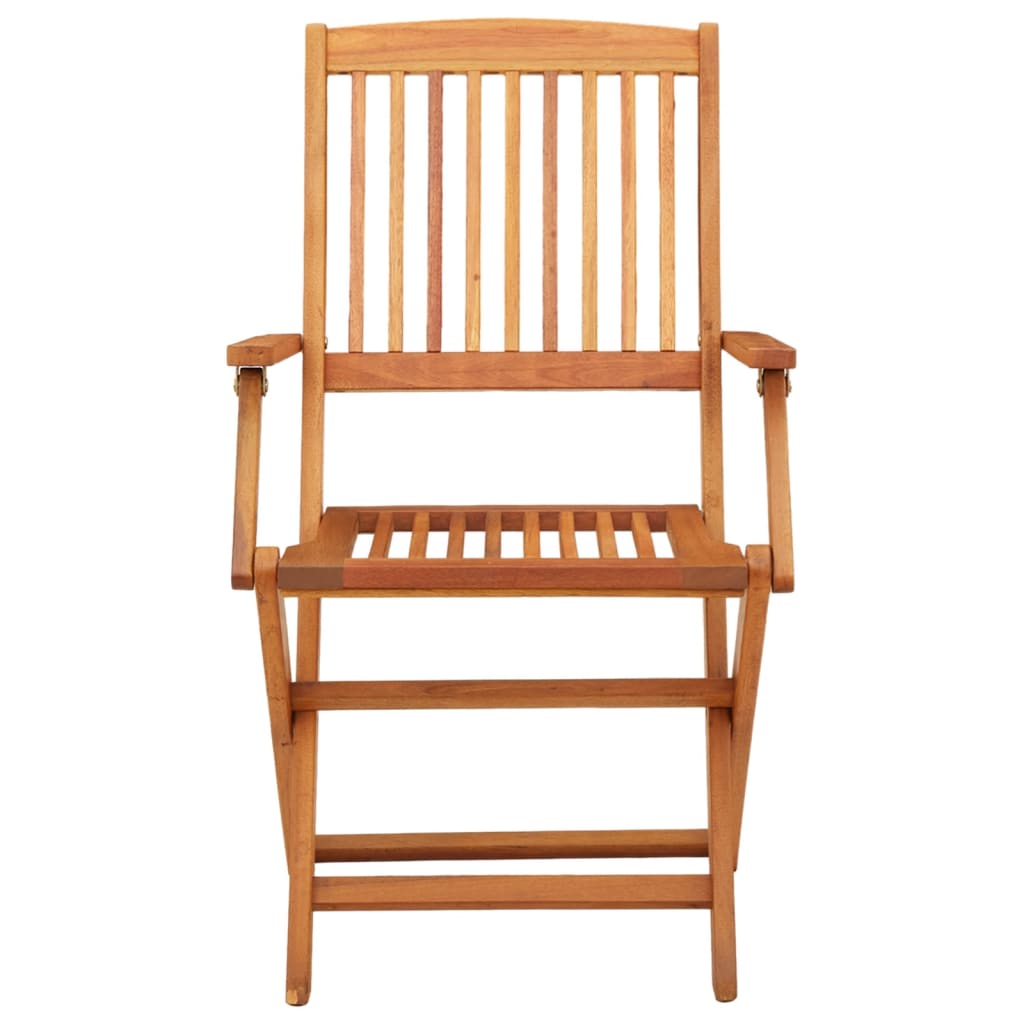 Sedie da Giardino Pieghevoli 4pz in Legno Massello di Eucalipto cod mxl 19581