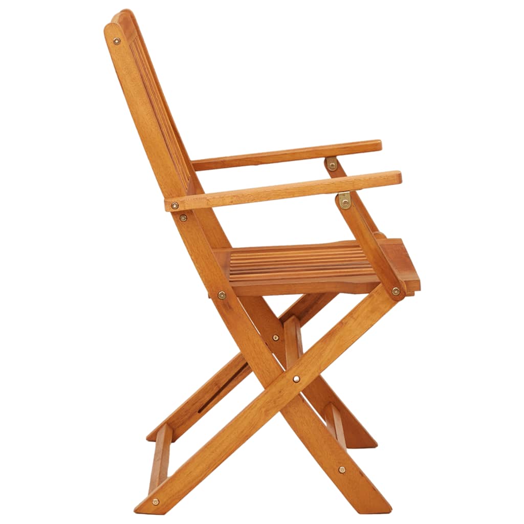 Sedie da Giardino Pieghevoli 4pz in Legno Massello di Eucalipto cod mxl 19581