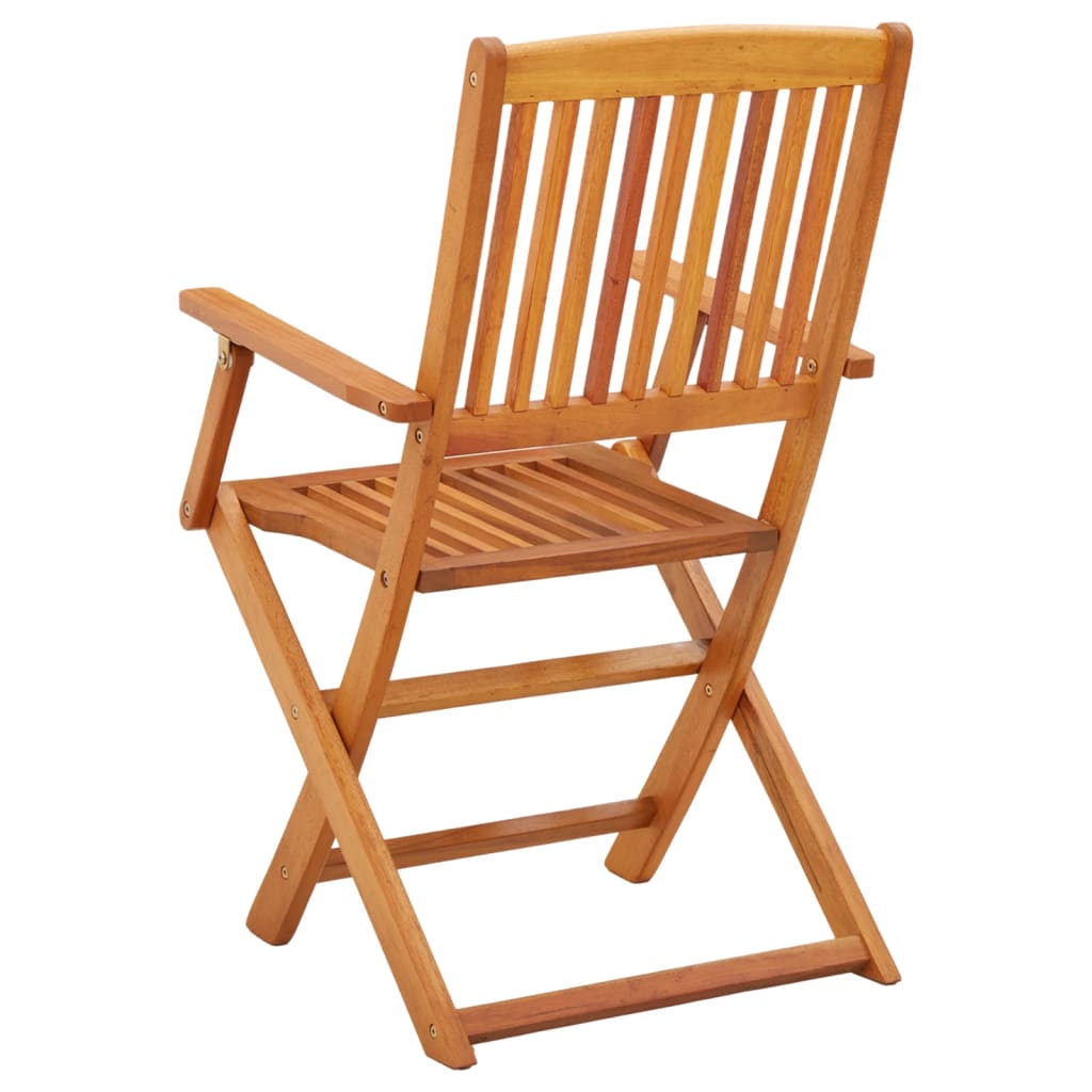 Sedie da Giardino Pieghevoli 4pz in Legno Massello di Eucalipto cod mxl 19581